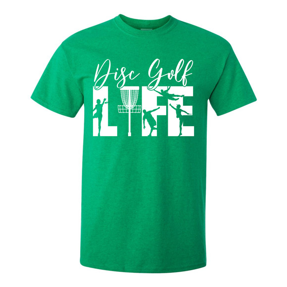 Disc Golf T Shirt DISCGOLF LIFE Discgolfer Discgolfing Shirt - Picture 16 of 16